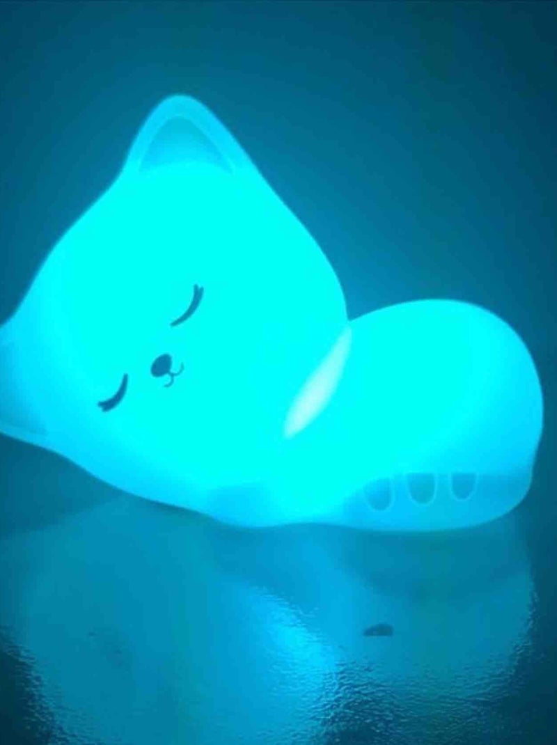 Luz nocturna con mando a distancia, gatito stella | Little L Blanco - Kiabi