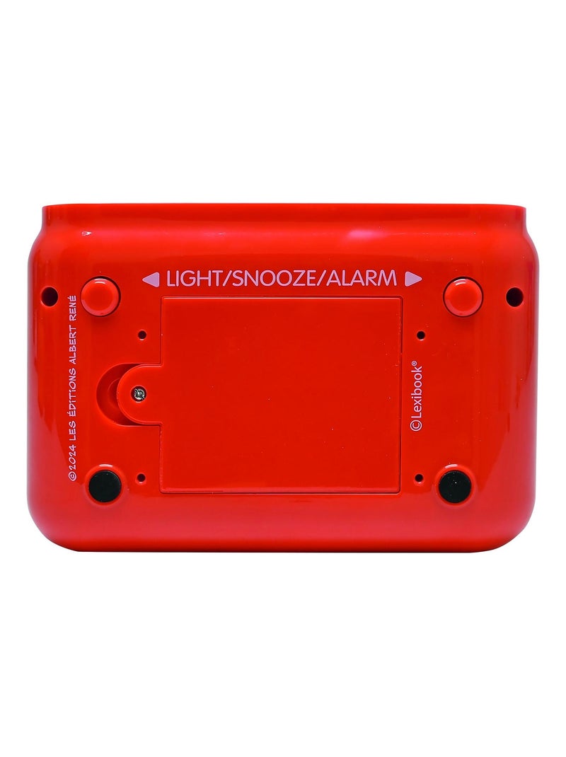 Luz nocturna de Astérix Reloj despertador con sonidos Rojo - Kiabi