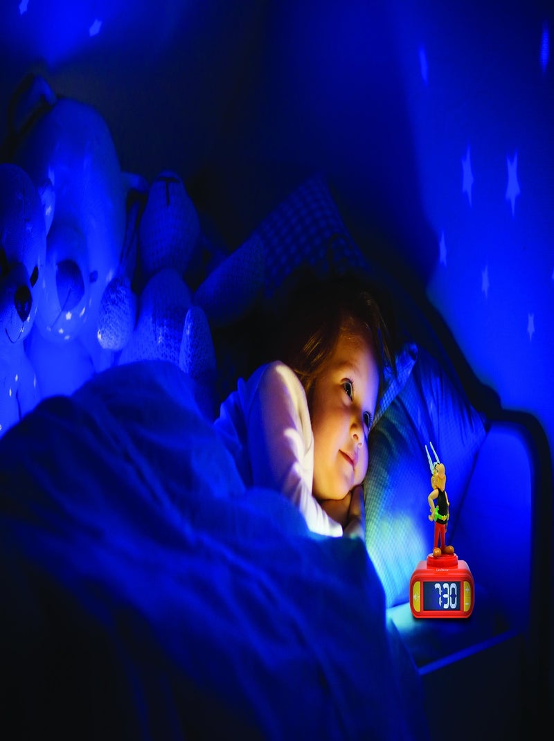 Luz nocturna de Ast?rix Reloj despertador con sonidos Rojo - Kiabi