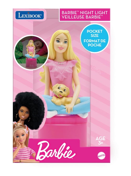 Luz nocturna de bolsillo con cambio de color y diseño 3D de Barbie - Kiabi
