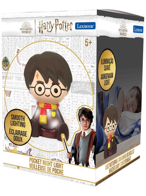 Luz nocturna de bolsillo con cambio de color y diseño 3D de Harry Potter 13 cm aprox. - Kiabi
