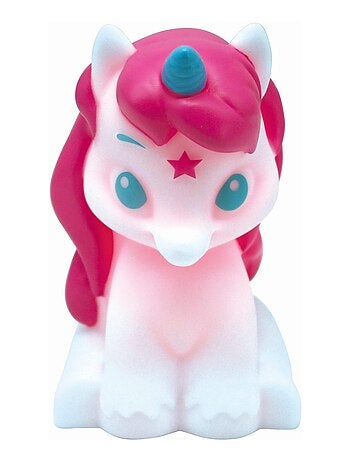 Luz nocturna de bolsillo con cambio de color y diseño 3D de unicornio Aprox. 13 cm