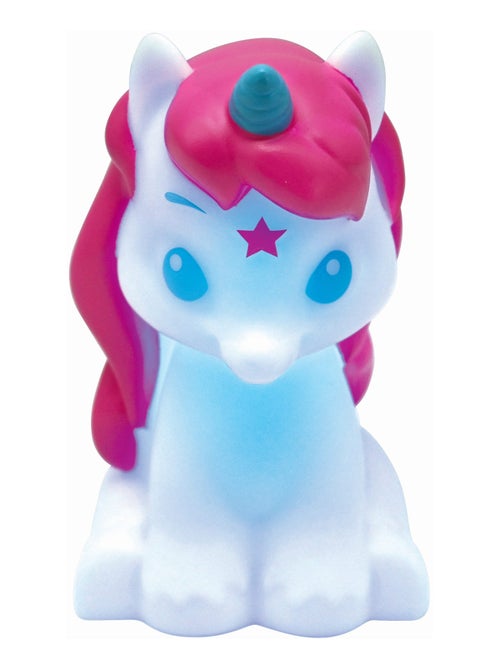 Luz nocturna de bolsillo con cambio de color y diseño 3D de unicornio Aprox. 13 cm - Kiabi