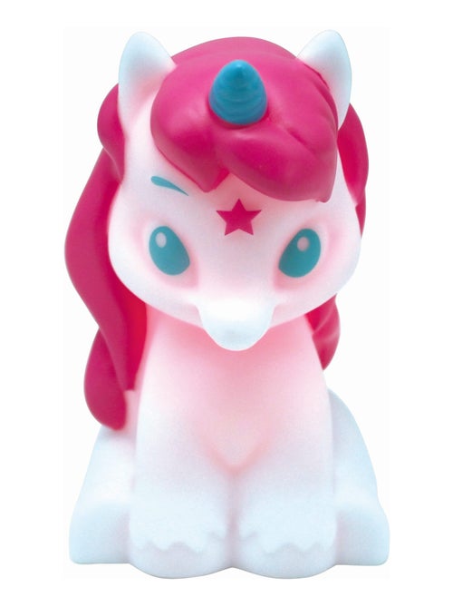 Luz nocturna de bolsillo con cambio de color y diseño 3D de unicornio Aprox. 13 cm - Kiabi
