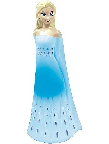Luz nocturna de bolsillo con cambio de color y dise?o 3D de Frozen Elsa aprox. 13cm
