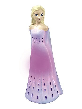 Luz nocturna de bolsillo con cambio de color y dise?o 3D de Frozen Elsa aprox. 13cm