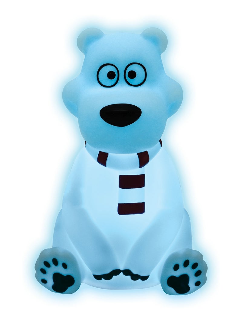 Luz nocturna de bolsillo que cambia de color con diseño 3D de Oso Polar Aprox. 13cm Blanco - Kiabi