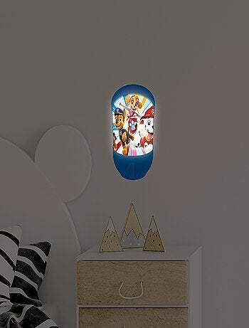 Luz nocturna de pared y mesa paw patrol