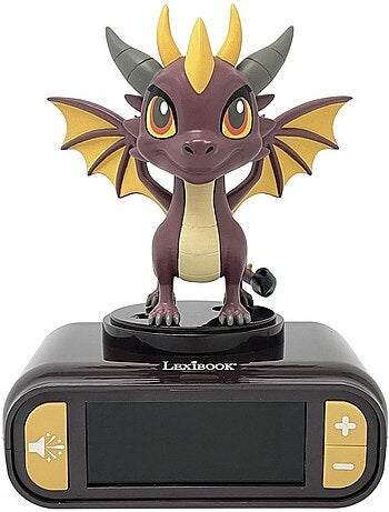 Luz nocturna Dragón Reloj despertador con sonidos