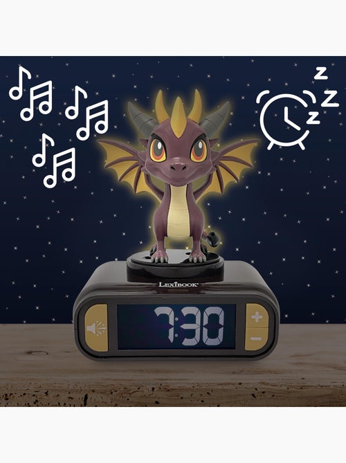 Luz nocturna Dragón Reloj despertador con sonidos - Kiabi