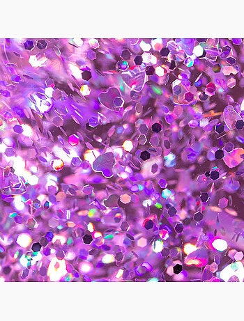 Luz nocturna infantil rgb con purpurina en forma de corazón | Little L