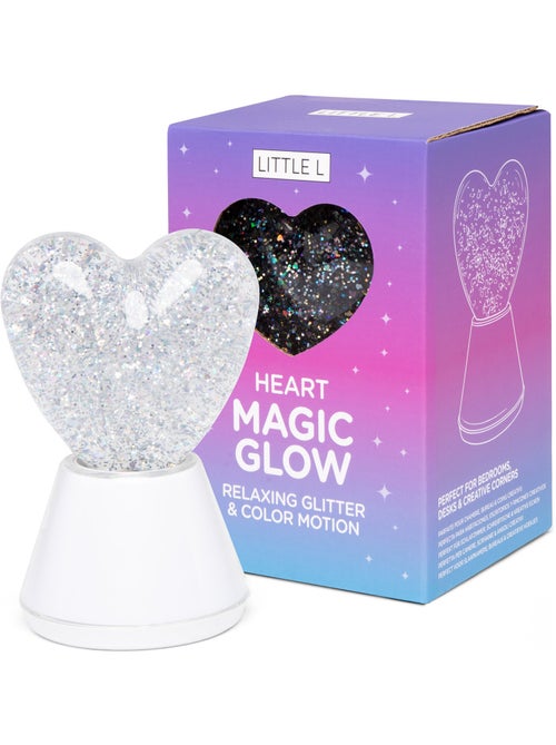 Luz nocturna infantil rgb con purpurina en forma de corazón | Little L - Kiabi