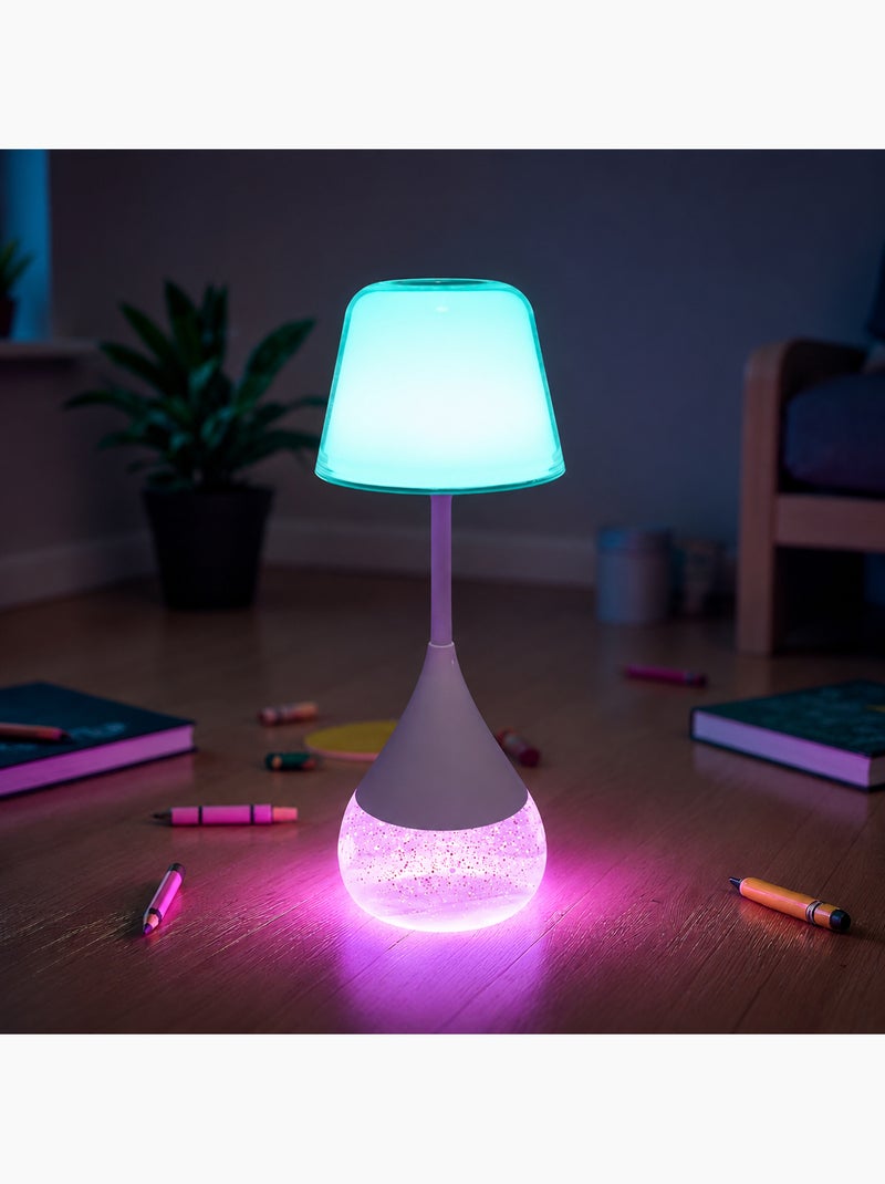Luz nocturna infantil rgb con purpurina | Little L Blanco - Kiabi