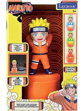 Luz nocturna Naruto 3D con suave luz blanca