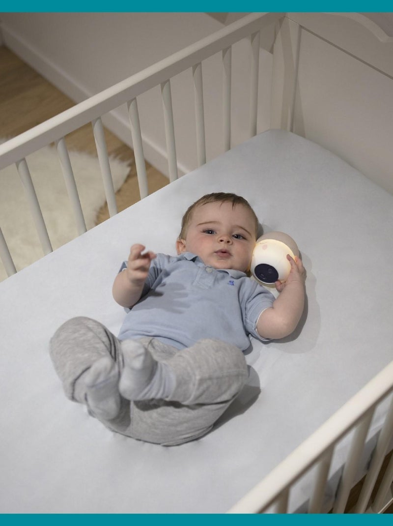 Luz nocturna para bebés Squeezy - 200 horas de autonomía - Recarga por USB o adaptador 'Babymoov' Gris - Kiabi