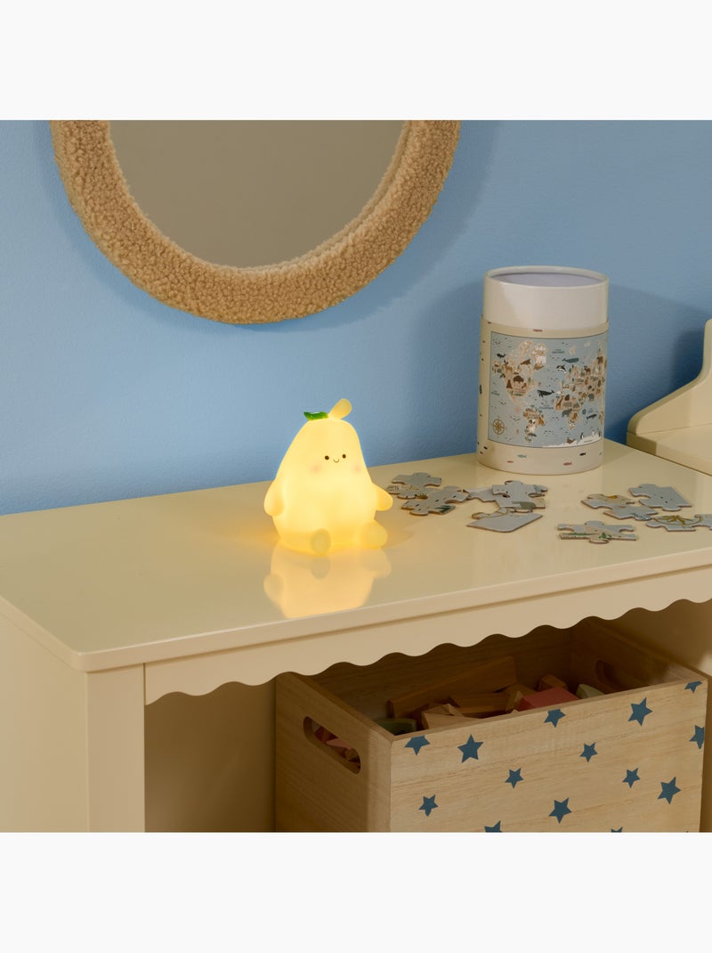 Luz nocturna recargable con forma de pera para niños Naranja - Kiabi