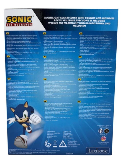 Luz nocturna sónica Reloj despertador con sonidos - Kiabi