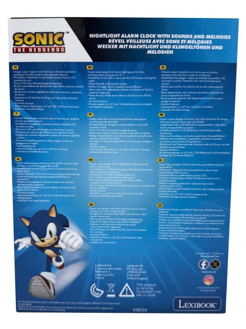 Luz nocturna sónica Reloj despertador con sonidos Azul - Kiabi