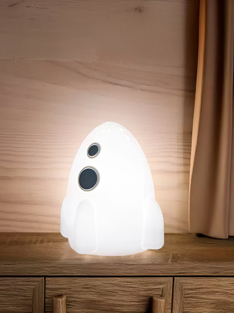Luz nocturna táctil de silicona, cohete | Little L Blanco - Kiabi