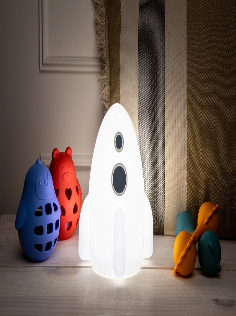 Luz nocturna táctil de silicona, cohete | Little L Blanco - Kiabi