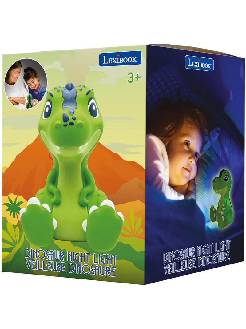 Luz quitamiedos 3D de bolsillo Dinosaurio que cambia de color ~13 cm Verde - Kiabi
