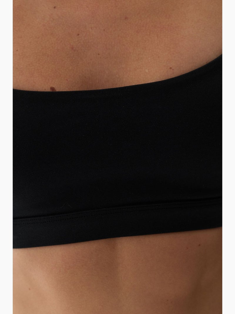 Lycra sujetador deportivo racerback con sujeción ligera y copas extraíbles penti Negro - Kiabi