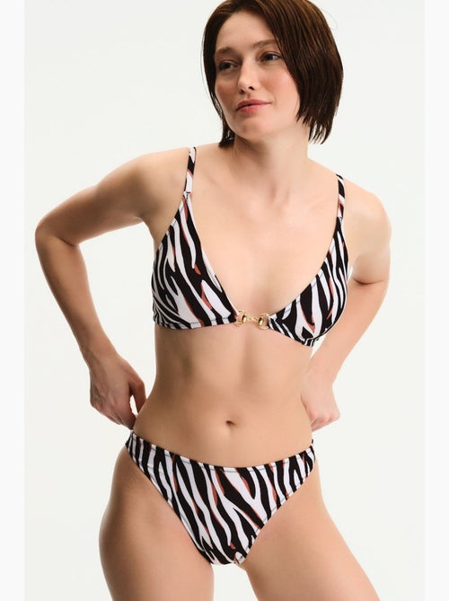 Macey top de bikini con estampado de cebra penti - Kiabi