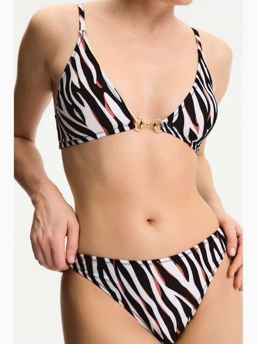 Macey top de bikini con estampado de cebra penti - Kiabi