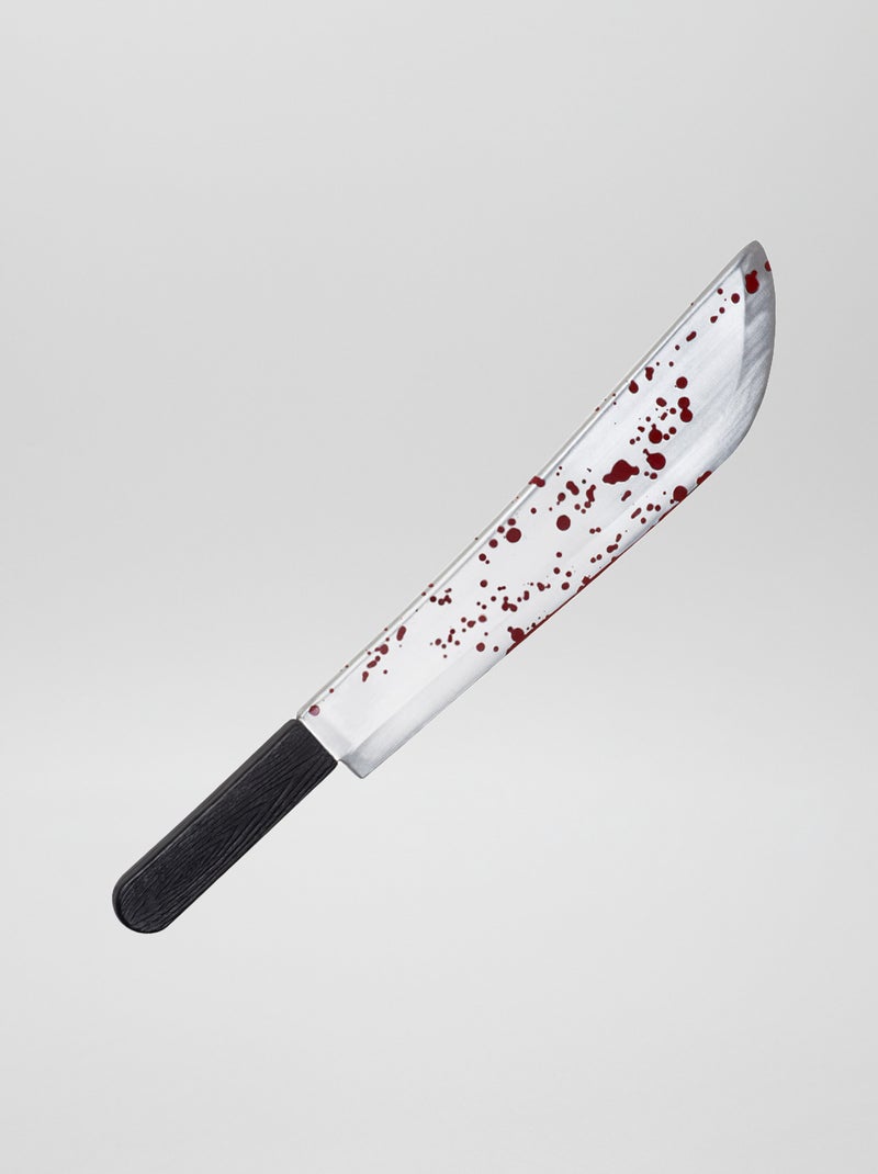 Machete de plástico - Disfraz gris/rojo - Kiabi