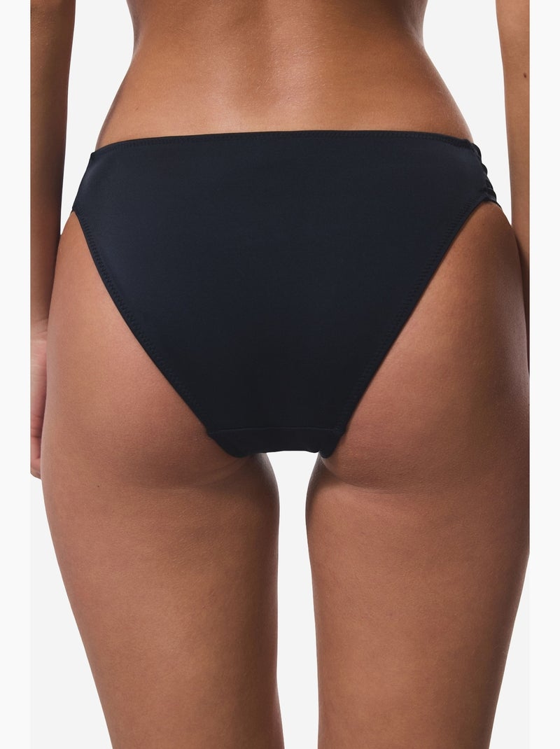 Macrame braguita de bikini de tiro bajo penti Negro - Kiabi