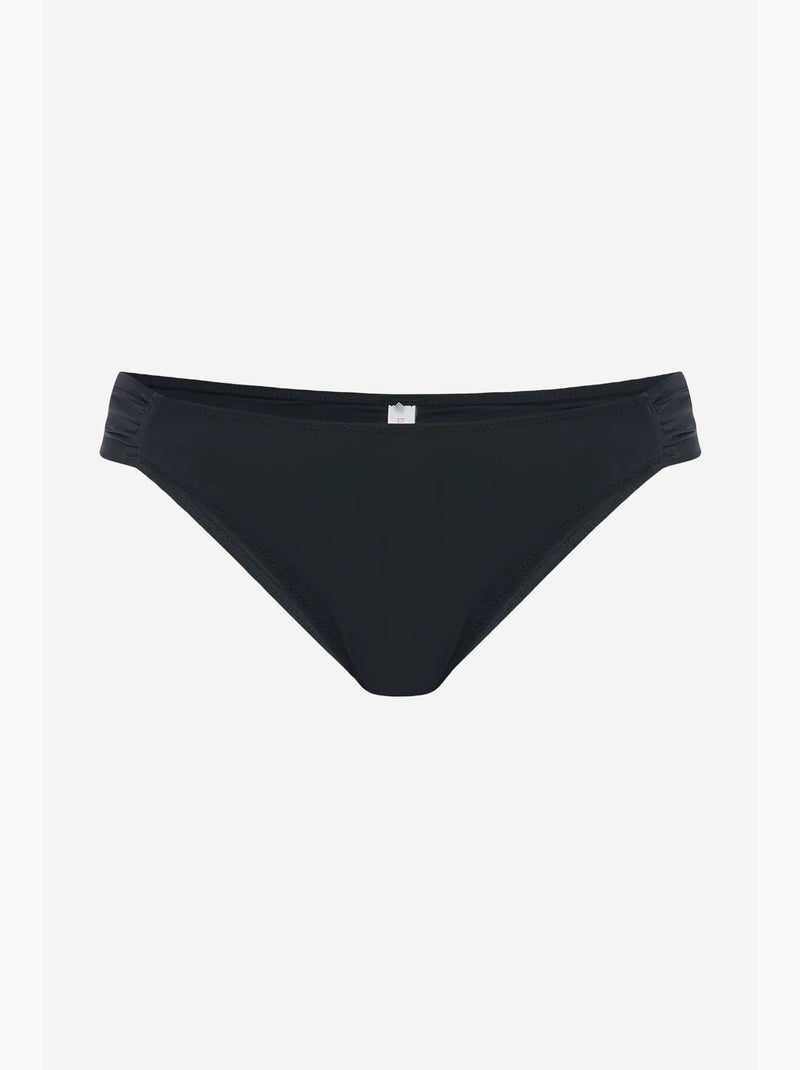 Macrame braguita de bikini de tiro bajo penti Negro - Kiabi