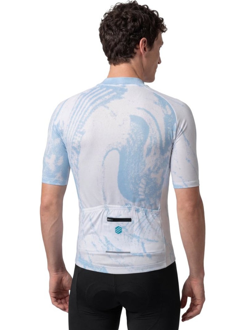 Maillot biodegradable hombre ciclismo hombre bio nrc Blanco - Kiabi