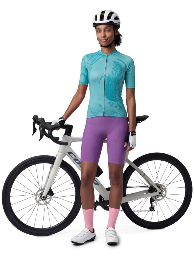 Maillot biodegradable mujer ciclismo mujer bio-w nrc Azul - Kiabi