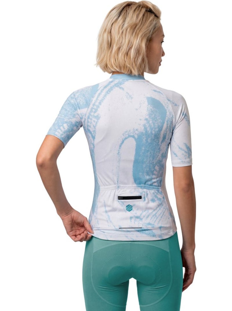 Maillot biodegradable mujer ciclismo mujer bio-w nrc Blanco - Kiabi
