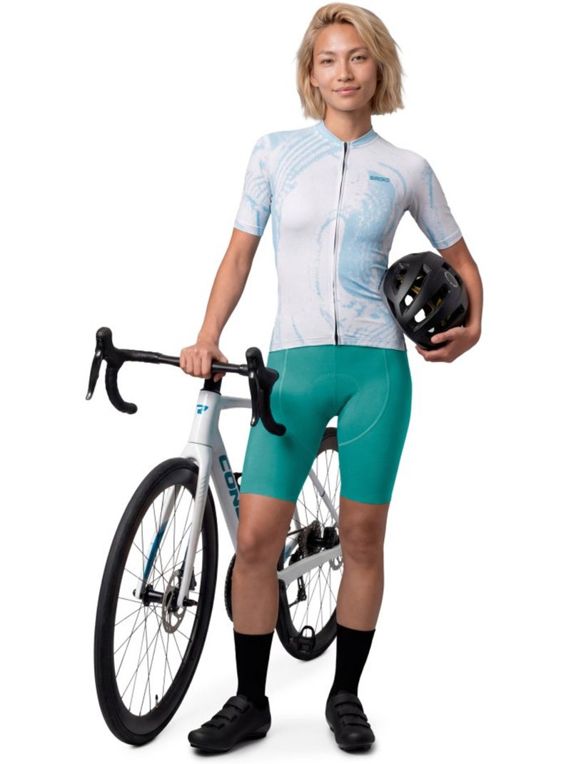 Maillot biodegradable mujer ciclismo mujer bio-w nrc Blanco - Kiabi