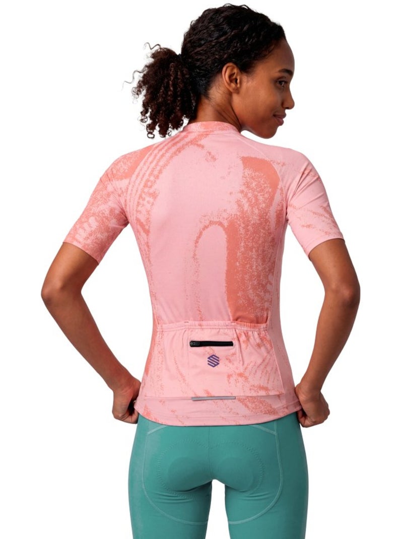 Maillot biodegradable mujer ciclismo mujer bio-w nrc Coral - Kiabi