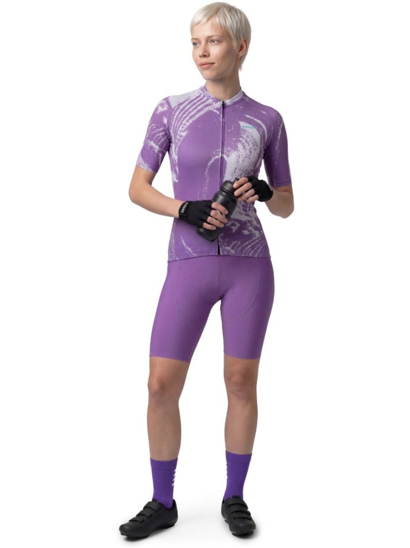 Maillot biodegradable mujer ciclismo mujer bio-w nrc Violeta - Kiabi