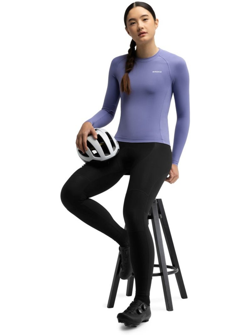 Maillot ciclismo manga larga sin cremallera mujer mujer m9-w scanuppia Violeta - Kiabi