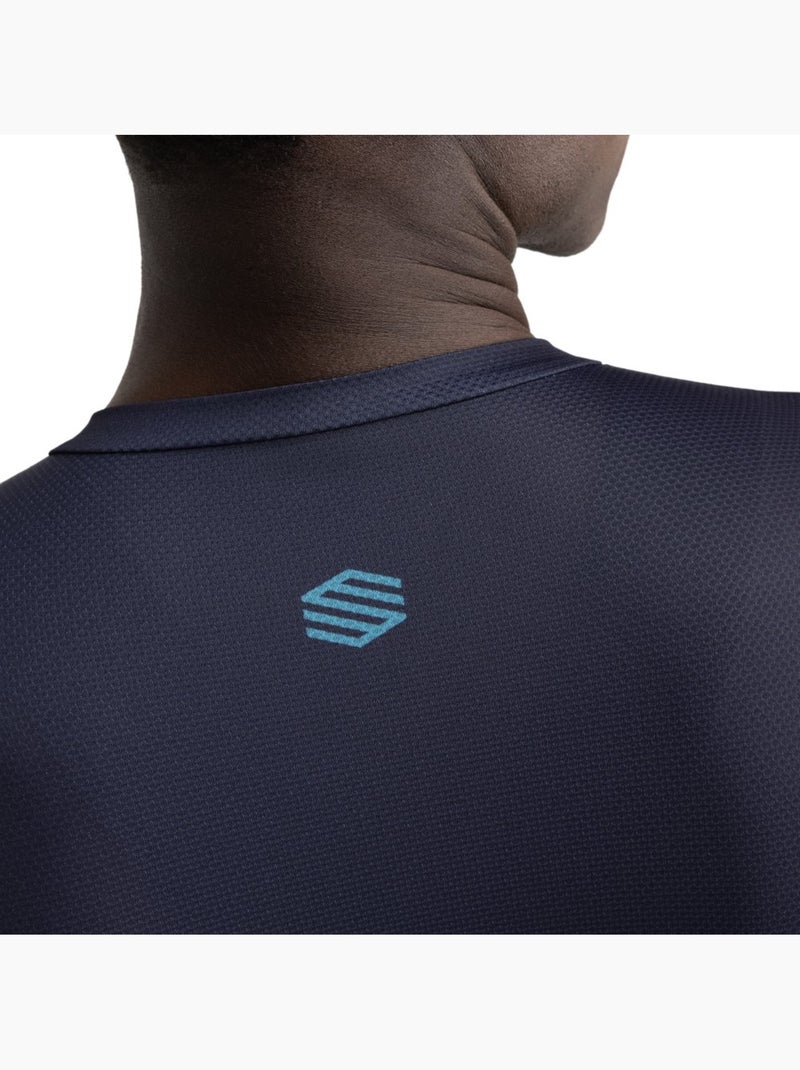 Maillot ciclismo mesh manga corta hombre ciclismo hombre m8 torque Azul oscuro - Kiabi