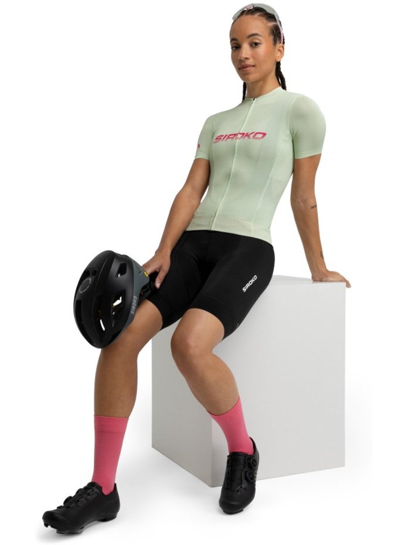 Maillot ciclismo mesh manga corta mujer ciclismo mujer m8 syntony Verde - Kiabi