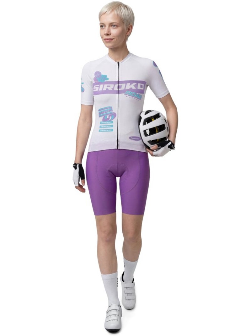 Maillot ciclismo mesh manga corta mujer ciclismo mujer m8-w nrc Blanco - Kiabi