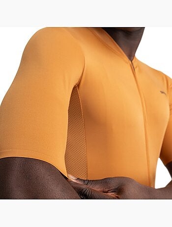 Maillot ciclismo reciclado manga corta hombre ciclismo hombre m6r apricot