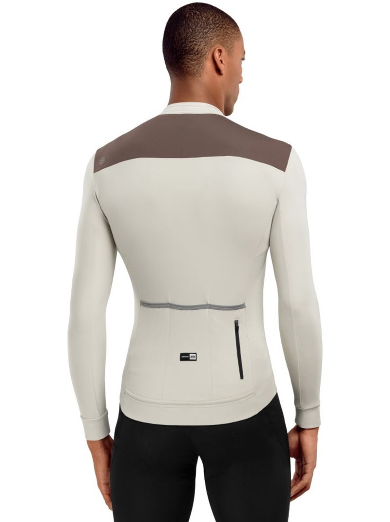 Maillot ciclismo térmico hombre ciclismo hombre srx m4 sandhill Beige - Kiabi