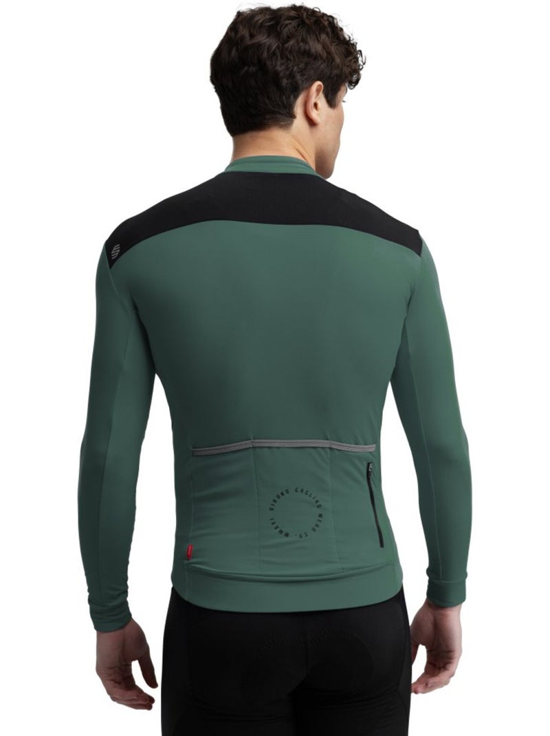 Maillot ciclismo térmico hombre ciclismo hombre srx m4 volta Verde oscuro - Kiabi