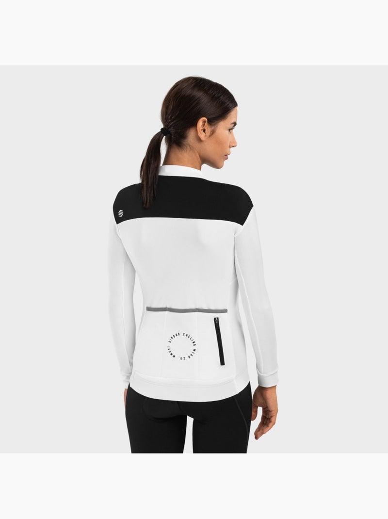 Maillot ciclismo térmico mujer ciclismo mujer srx m4 eira Blanco - Kiabi