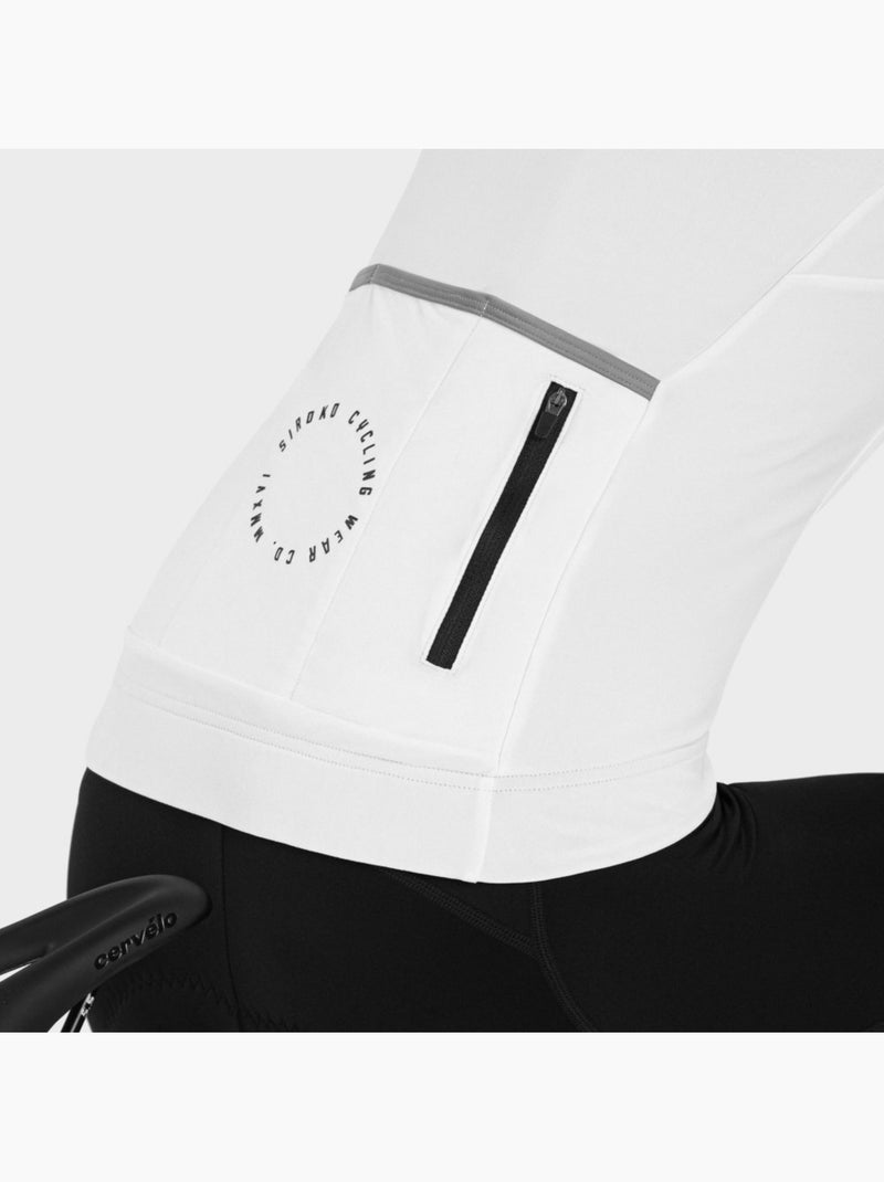 Maillot ciclismo térmico mujer ciclismo mujer srx m4 eira Blanco - Kiabi