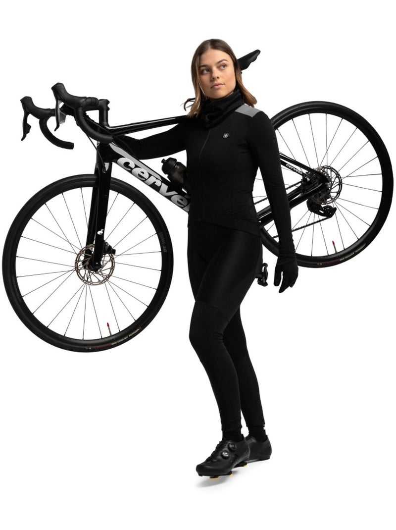 Maillot ciclismo térmico mujer ciclismo mujer srx m4 selva negra Negro - Kiabi