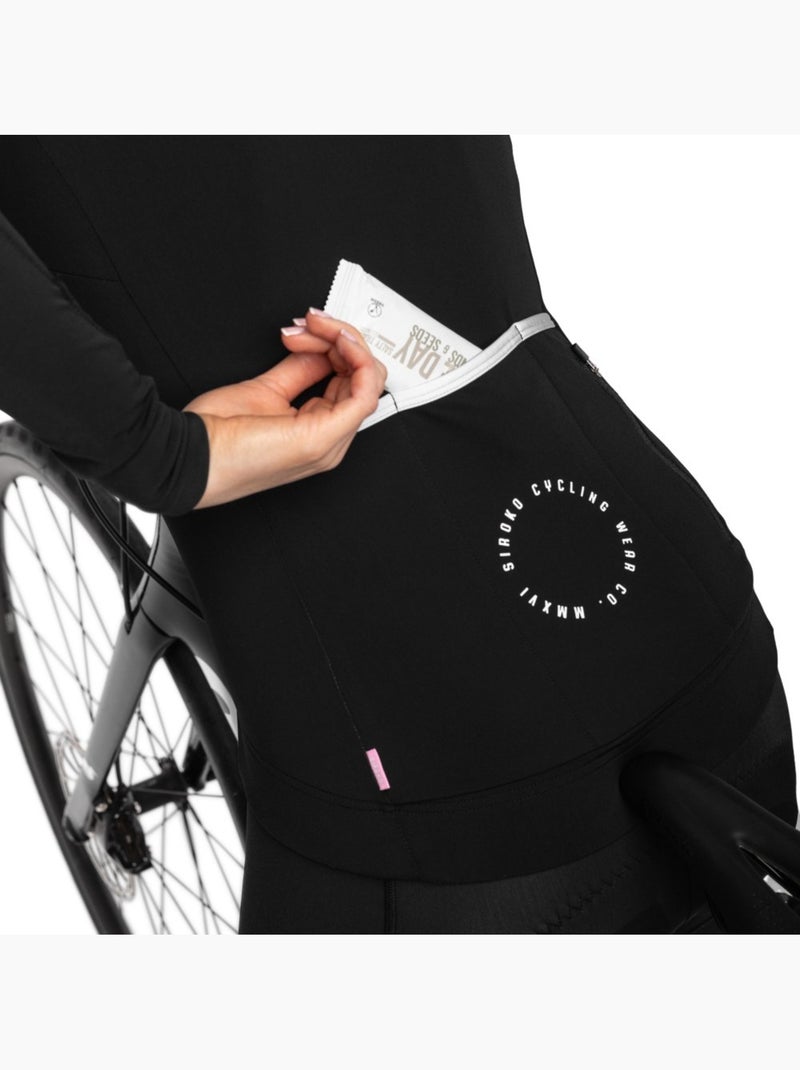 Maillot ciclismo térmico mujer ciclismo mujer srx m4 selva negra Negro - Kiabi