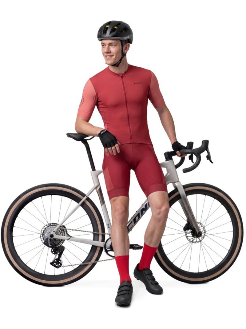 Maillot de gravel manga corta hombre ciclismo hombre gm2 golden pedals Rojo - Kiabi