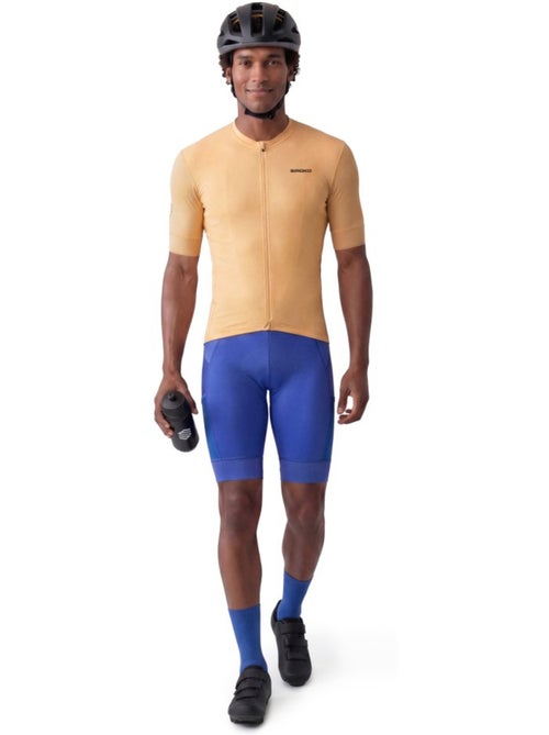 Maillot de gravel manga corta hombre ciclismo hombre gm2 golden pedals yellow - Kiabi Maillot de gravel manga corta hombre ciclismo hombre gm2 golden pedals yellow - Kiabi